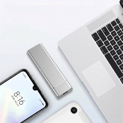 Disque SSD portable 8 To USB-C, stockage externe haute vitesse pour ordinateur portable, ordinateur de bureau, console de jeu, télévision, sauvegarde, boîtier en aluminium