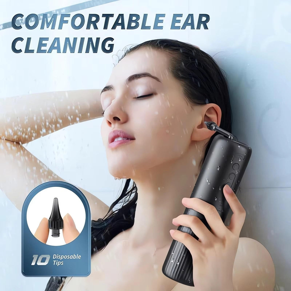 Gentle Ear Cleaning Solution | Adjustable Pressure with Waterproof Design for Comfortable Ear Care
