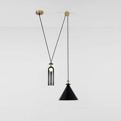 Modular Sculptural Ceiling Light with Adjustable Sections & Custom Finish Options for Dining Room Kitchen Living Room