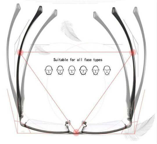 Progressive Reading Glasses with Auto-Focus Technology and Blue Light Filter for Presbyopia