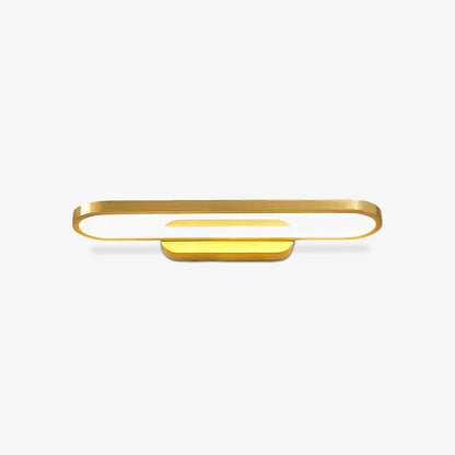 Applique de salle de bain LED 16 pouces finition laiton, température de couleur réglable pour miroir de salle de bain, salle d'eau, coiffeuse, comptoir de maquillage, accessoire moderne