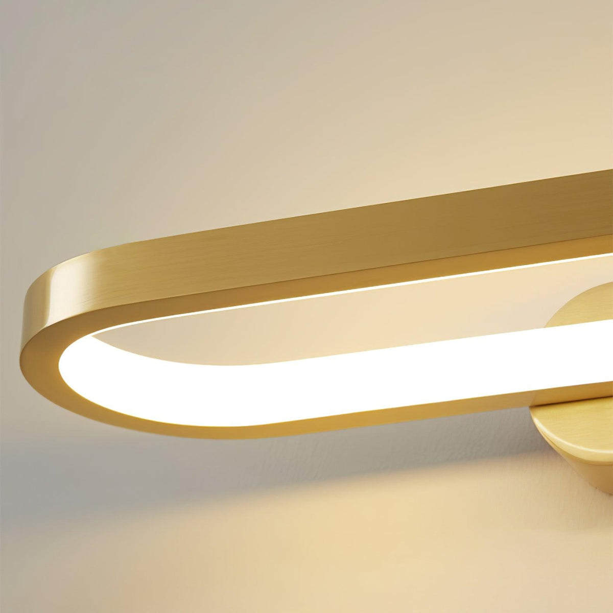 Applique de salle de bain LED 16 pouces finition laiton, température de couleur réglable pour miroir de salle de bain, salle d'eau, coiffeuse, comptoir de maquillage, accessoire moderne