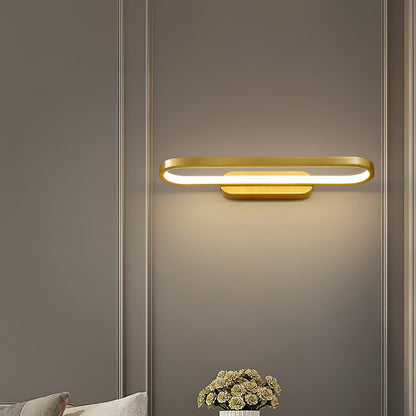 Applique de salle de bain LED 16 pouces finition laiton, température de couleur réglable pour miroir de salle de bain, salle d'eau, coiffeuse, comptoir de maquillage, accessoire moderne