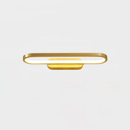 Applique de salle de bain LED 16 pouces finition laiton, température de couleur réglable pour miroir de salle de bain, salle d'eau, coiffeuse, comptoir de maquillage, accessoire moderne