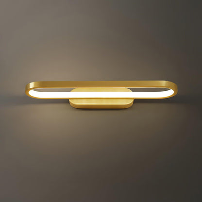 Applique de salle de bain LED 16 pouces finition laiton, température de couleur réglable pour miroir de salle de bain, salle d'eau, coiffeuse, comptoir de maquillage, accessoire moderne