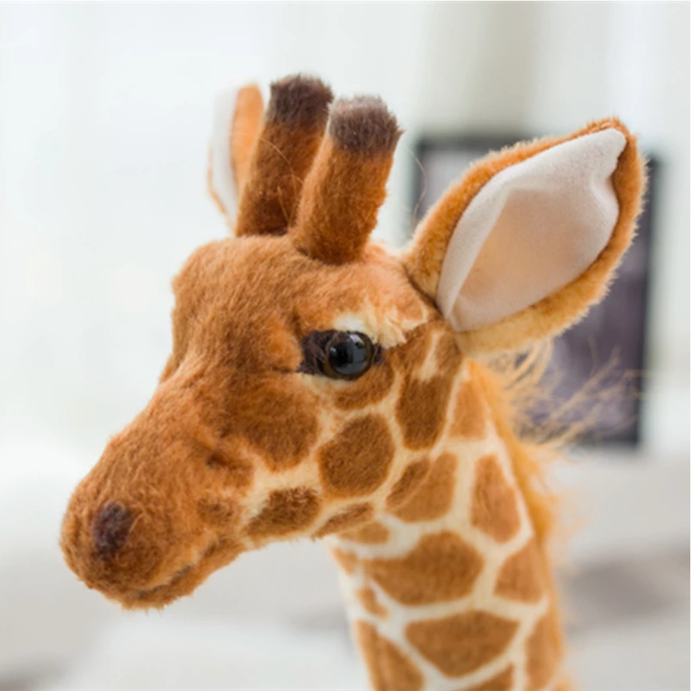 Girafe en peluche géante | Peluche surdimensionnée au design réaliste | Compagnon doux et câlin pour enfants