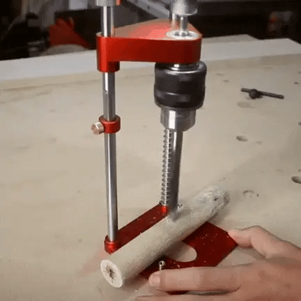 Precision Woodworking Tool | Adjustable Drilling Locator for Accurate Holes | Lightweight Design for Easy Use