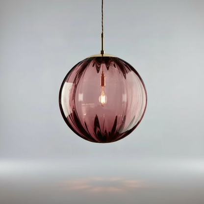 LED Globe Hanging Light Fixture Contemporary Smoked Glass Orb Ceiling Lamp for Kitchen Island Dining Table Entryway Bar Restaurant Modern Su