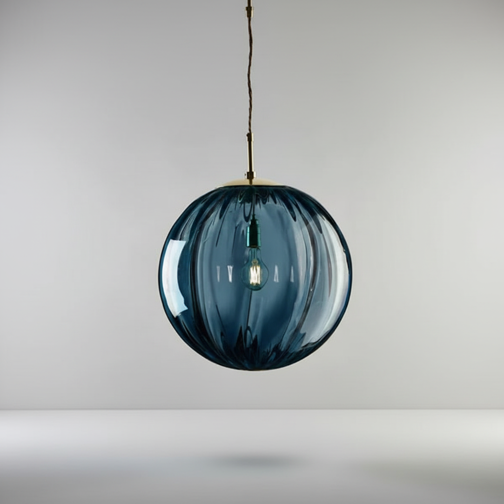 LED Globe Hanging Light Fixture Contemporary Smoked Glass Orb Ceiling Lamp for Kitchen Island Dining Table Entryway Bar Restaurant Modern Su