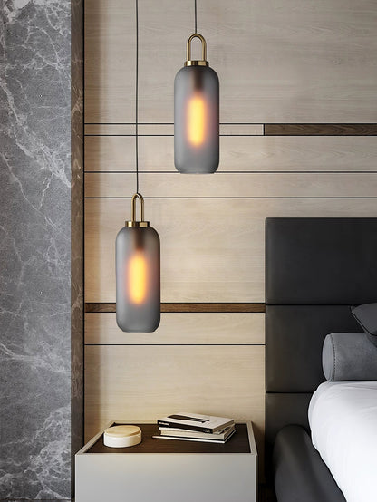 Glass Globe Hanging Light Fixture with Adjustable Cord for Dining Room Kitchen Island Bedroom Modern Minimalist Ceiling Pendant Lamp