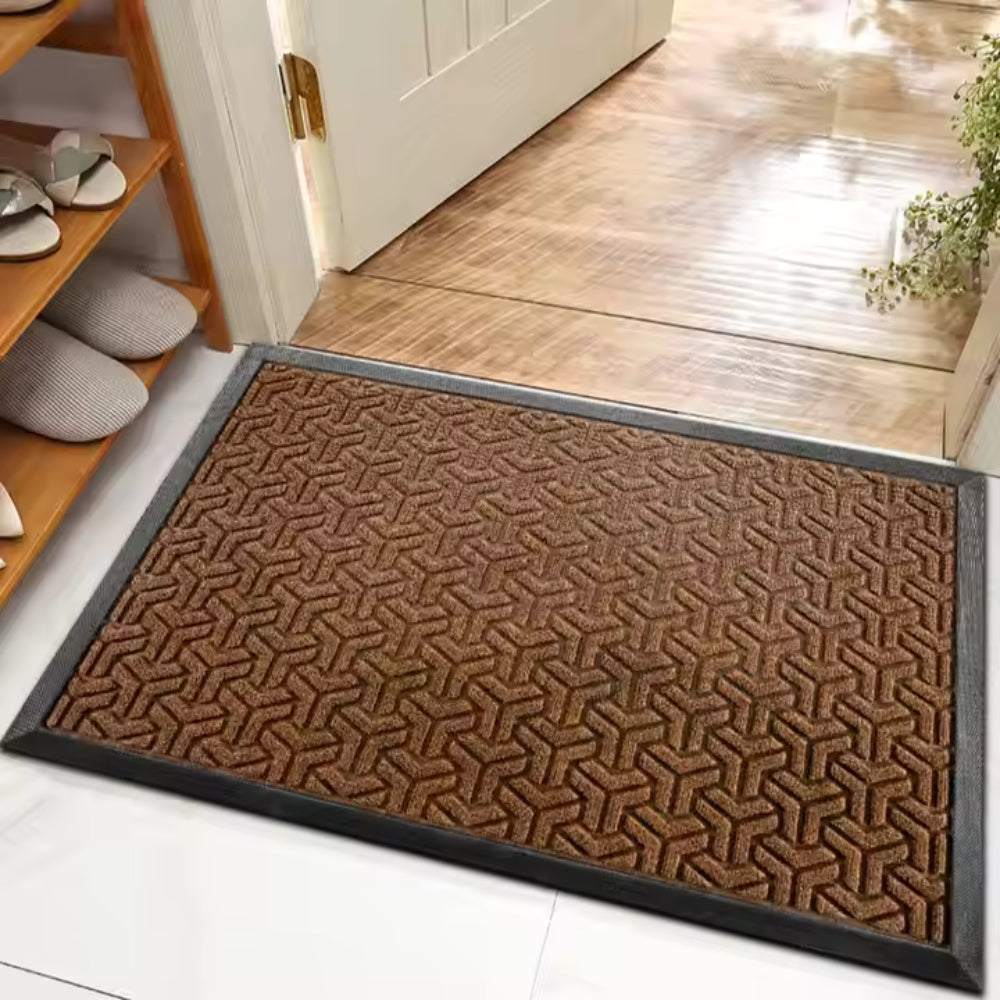 Glenwood Door Mat - Durable Geometric Design, Non-Slip Outdoor Welcome Mat