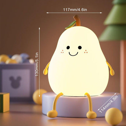 Glimmer Nightlight - Soft Silicone, USB Rechargeable, Adjustable Brightness