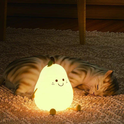 Glimmer Nightlight - Soft Silicone, USB Rechargeable, Adjustable Brightness