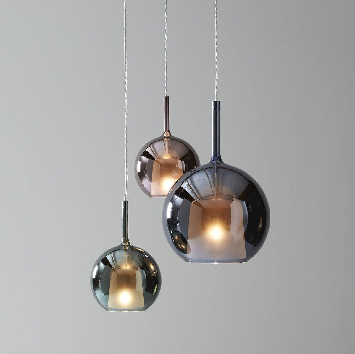 Glass Dome Hanging Ceiling Light 10 Inch for Kitchen Island Dining Room Indoor Pendant Fixture Adjustable Wire Metal Hardware