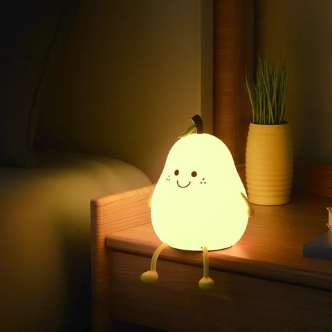 Glimmer Nightlight - Soft Silicone, USB Rechargeable, Adjustable Brightness