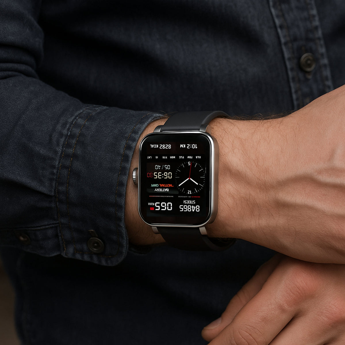HealthTrack | Montre connectée avec suivi d'activité, analyse du sommeil et notifications intelligentes