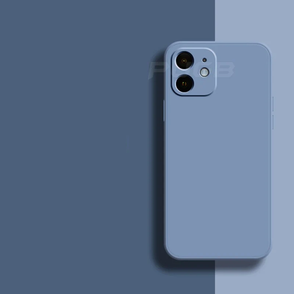 Soft Silicone iPhone Case for 11, 12, 13 Series – Slim Matte Grip Protection with Raised Edges and Full Camera Cover for Everyday Carry
