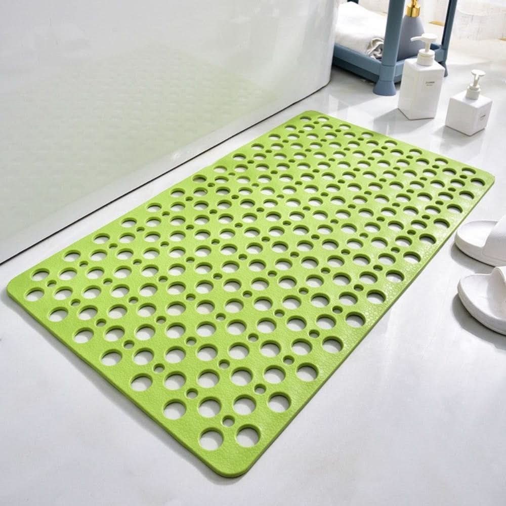 Non-Slip Textured Bath Mat with Suction Cups for Shower and Tub Safety Gray Blue White Pink Green Yellow Available