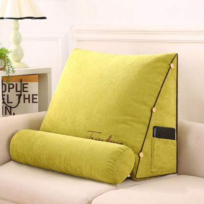 Coussin compensé pour lit avec soutien cervical réglable – 45,7 x 45,7 x 20,3 cm, coussin de dossier en élasthanne, oreiller de lecture ergonomique pour regarder la télévision sur canapé ou au lit