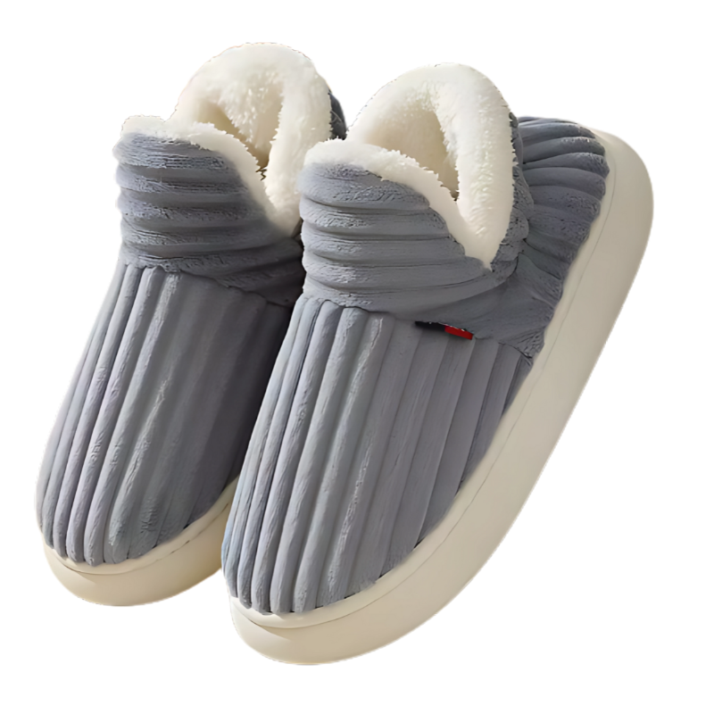 Memory Foam Slippers – Plush Indoor House Shoes with Non-Slip Sole for Men & Women – Cozy Winter Footwear