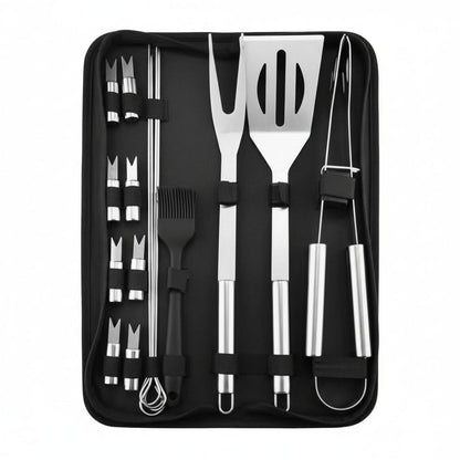 EMBERSET – Stainless Steel BBQ Tool Set for Outdoor Cooking