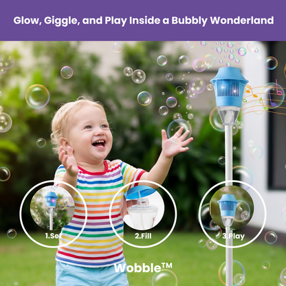 BubbleWobble™ - GlowBurst Bubble Fountain