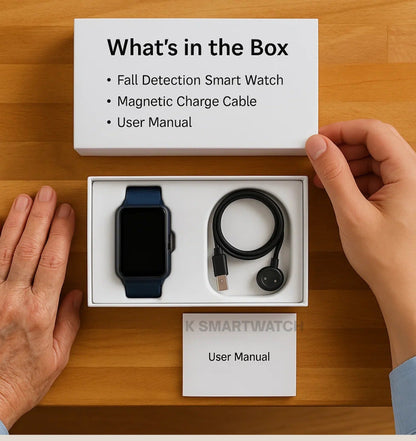 Smartwatch for Seniors with Fall Detection, Elderly Monitoring Device with SOS Call, GPS Tracking and Medical Alert