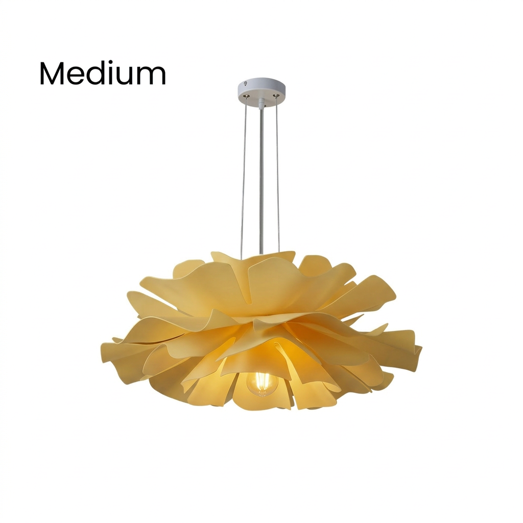 Overhead Ceiling Fixture Layered Acrylic & Metal Construction White Finish for Kitchens Entryways Bedrooms Living Spaces Modern Home Decor