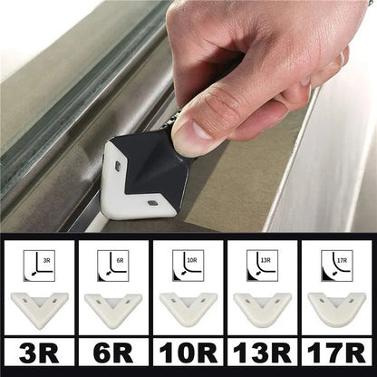 Silicone Caulk Finishing Tool Kit 3-in-1 Scraper Smoother Remover for Bathroom Kitchen Tile Grout Sealing Corner Edge Cleanup Home Repair