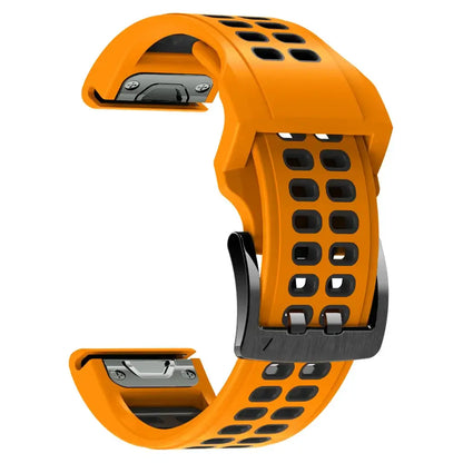 Silicone Sport Watch Band 22mm 26mm Quick Release Strap for Active Lifestyle Fitness Running Gym Workout Wearable Accessory Replacement