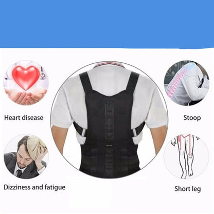 Magnetic Posture Corrector Back Brace Support for Men Women Adjustable Shoulder Alignment Therapy Upper Body Spine Straightener Unisex