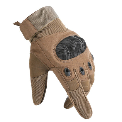 Tactical Touchscreen Gloves for Men – Full Finger Military Style Work Gloves with Adjustable Wrist Strap, Non-Slip Palm Padding for