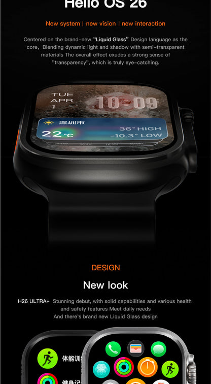 Ultra Style | Smartwatch with 49mm AMOLED Display & Bluetooth Calling | Health Tracking for Daily Convenience