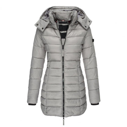 Women's Hooded Trench Coat – Oversized Warm Jacket for Fall Winter Spring – Water-Resistant Long Windbreaker