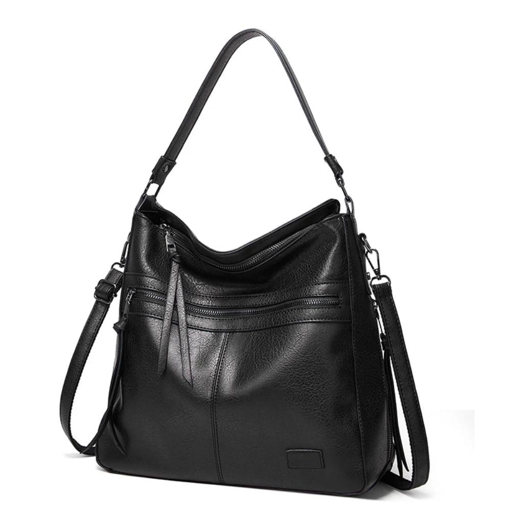 Genuine Leather Crossbody Shoulder Bag for Women with Adjustable Strap & Magnetic Flap | Premium Handbag Purse for Daily Use, Work, Travel
