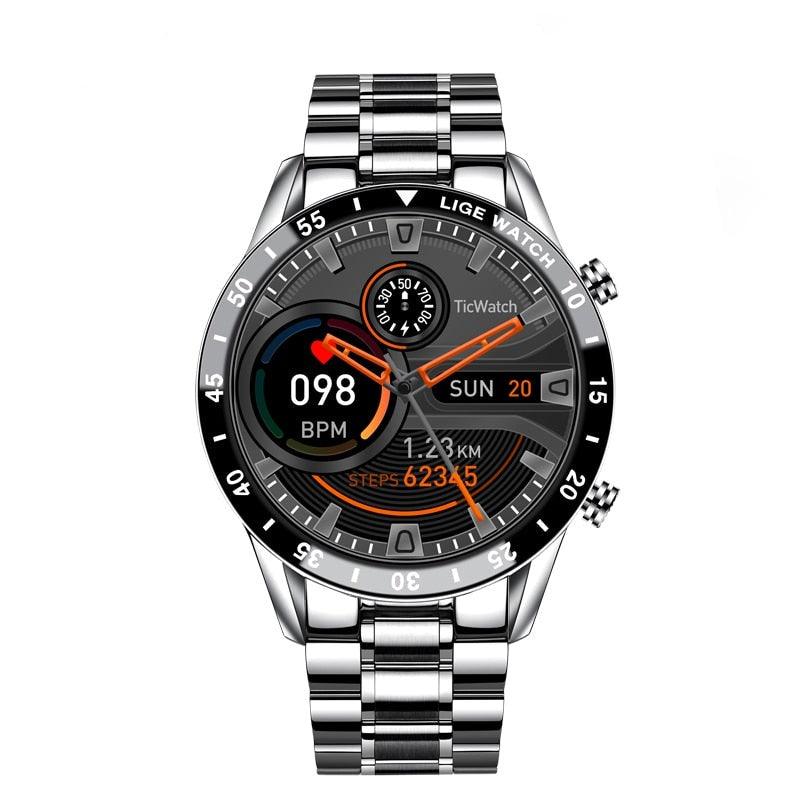 4G Smartwatch with Built-In Calling & Keypad – Metal Band Wrist Phone for Calls, Messaging & Fitness Tracking