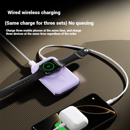 Chargeur portable avec support, batterie externe portable pour iPhone, Samsung et Android, chargeur de téléphone portable avec écran