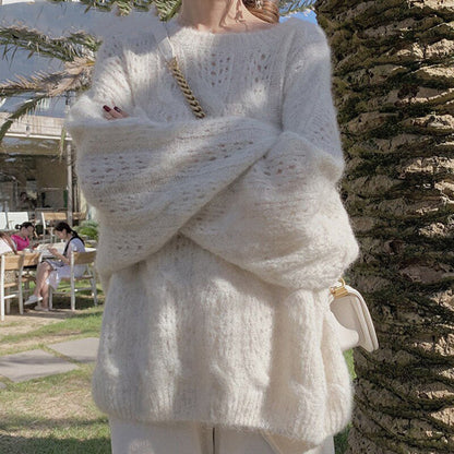 Open-Knit Pullover Sweater for Women – Lightweight Layering Top with Casual Style – Soft Comfort Knit – Versatile Fashion Piece