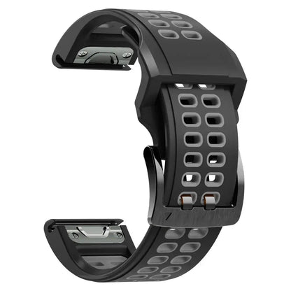 Silicone Sport Watch Band 22mm 26mm Quick Release Strap for Active Lifestyle Fitness Running Gym Workout Wearable Accessory Replacement