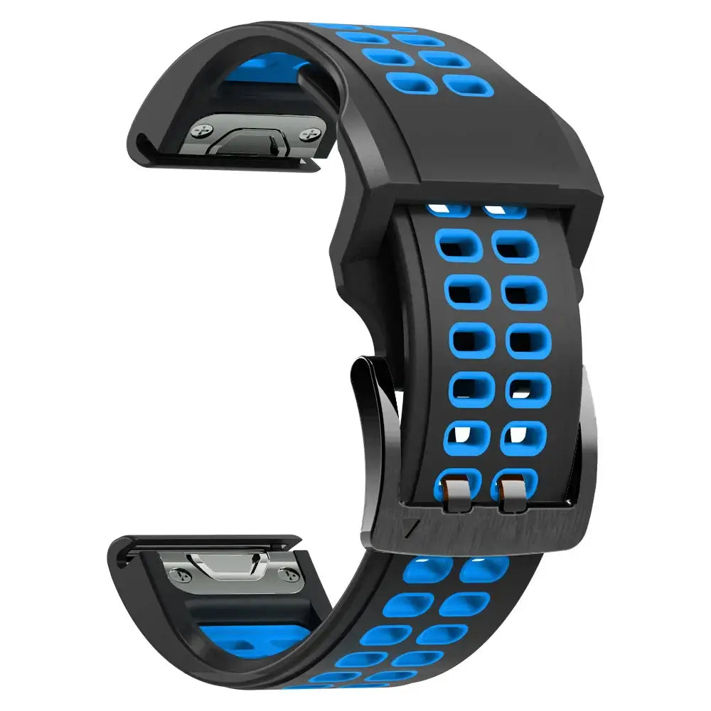 Silicone Sport Watch Band 22mm 26mm Quick Release Strap for Active Lifestyle Fitness Running Gym Workout Wearable Accessory Replacement