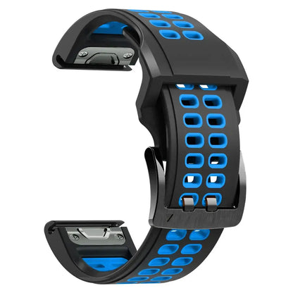 Silicone Sport Watch Band 22mm 26mm Quick Release Strap for Active Lifestyle Fitness Running Gym Workout Wearable Accessory Replacement