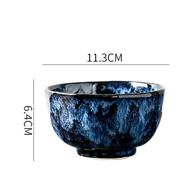 Service de vaisselle en céramique, ensemble de 10 pièces au motif bleu céleste pour dîners de famille, repas décontractés, réceptions formelles, indispensable de cuisine