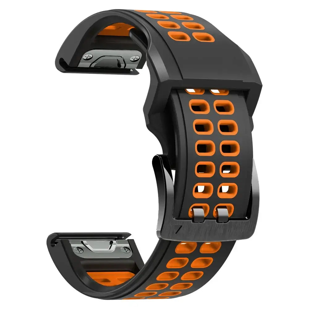 Silicone Sport Watch Band 22mm 26mm Quick Release Strap for Active Lifestyle Fitness Running Gym Workout Wearable Accessory Replacement
