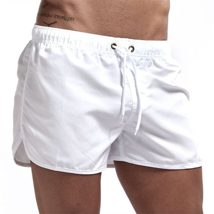Men's Quick-Dry Swim Trunks with Drawstring & Back Pocket – Vibrant Colors for Beach & Pool