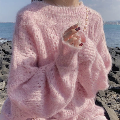 Open-Knit Pullover Sweater for Women – Lightweight Layering Top with Casual Style – Soft Comfort Knit – Versatile Fashion Piece