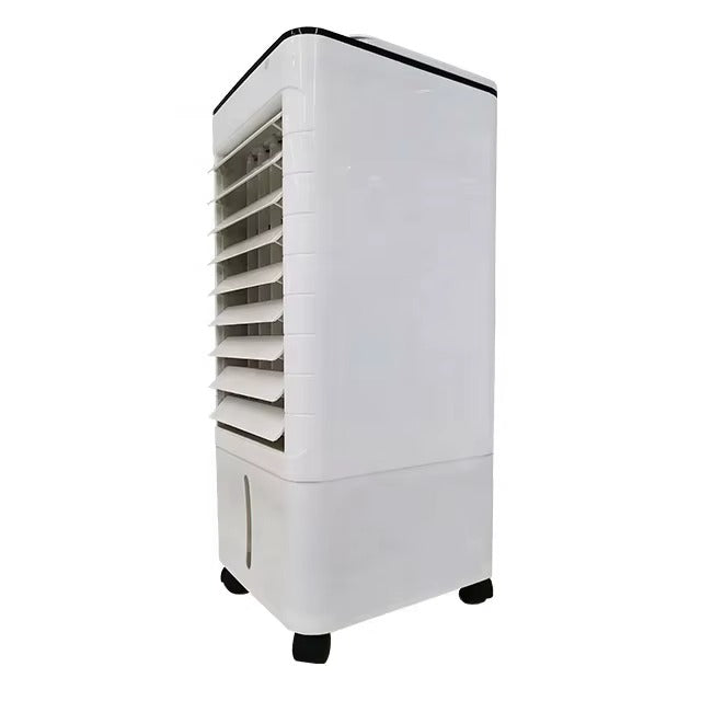Portable Evaporative Air Cooler with Humidifier and Air Purifier - 3-in-1 Personal Cooling Fan with Ice Compartment, Remote Control, Timer