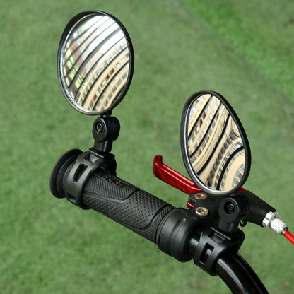 Handlebar Bicycle Rearview Mirror with Full Rotation Adjustment for Road & Mountain Bikes