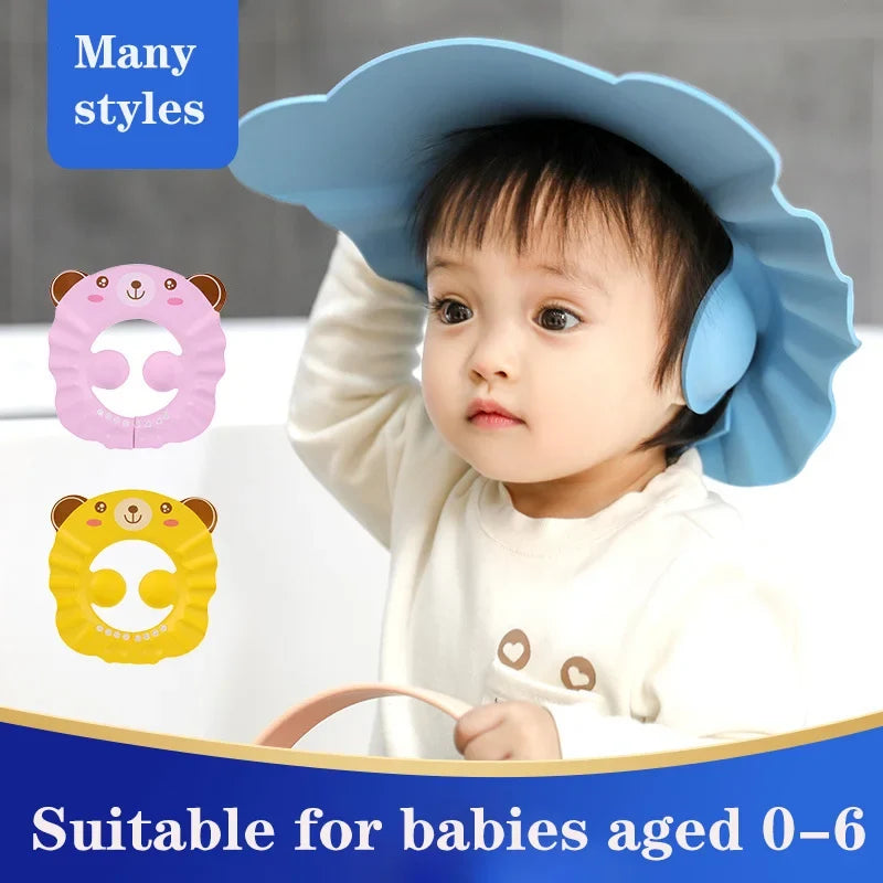 BONNET DE BAIN BATHSHIELD – Bonnet de douche réglable et imperméable pour bébé, pour un lavage des cheveux sûr et sans larmes