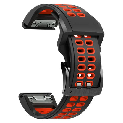 Silicone Sport Watch Band 22mm 26mm Quick Release Strap for Active Lifestyle Fitness Running Gym Workout Wearable Accessory Replacement