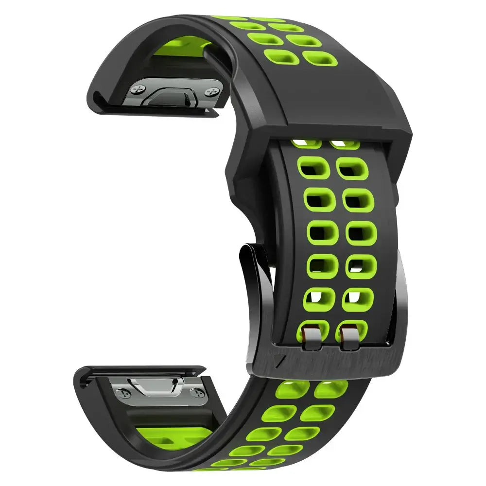 Silicone Sport Watch Band 22mm 26mm Quick Release Strap for Active Lifestyle Fitness Running Gym Workout Wearable Accessory Replacement